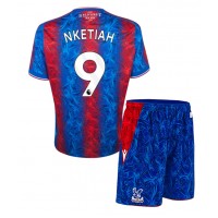 Camisa de time de futebol Crystal Palace Eddie Nketiah #9 Replicas 1º Equipamento Infantil 2024-25 Manga Curta (+ Calças curtas)